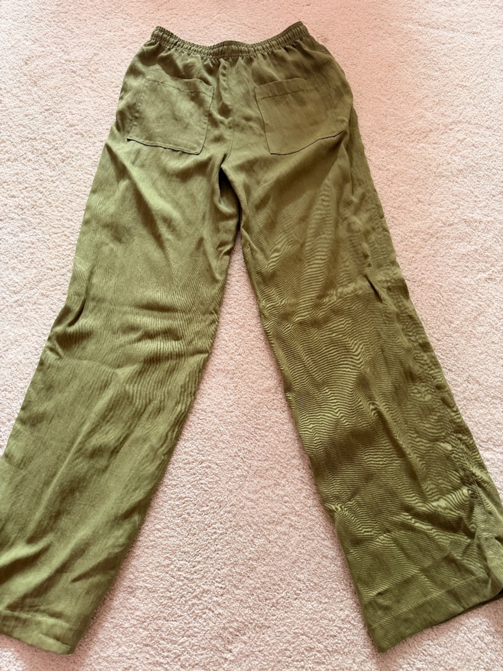 Zara Olive Green Wide Leg Pants XS